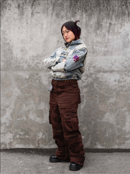 "DRAGON" Cargo Pants Brown-Coordom