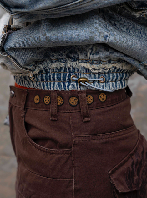 "DRAGON" Cargo Pants Brown-Coordom