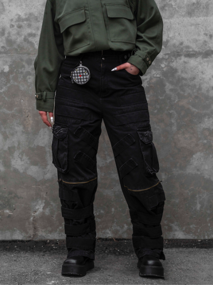 "DRAGON" Cargo Pants Black-Coordom