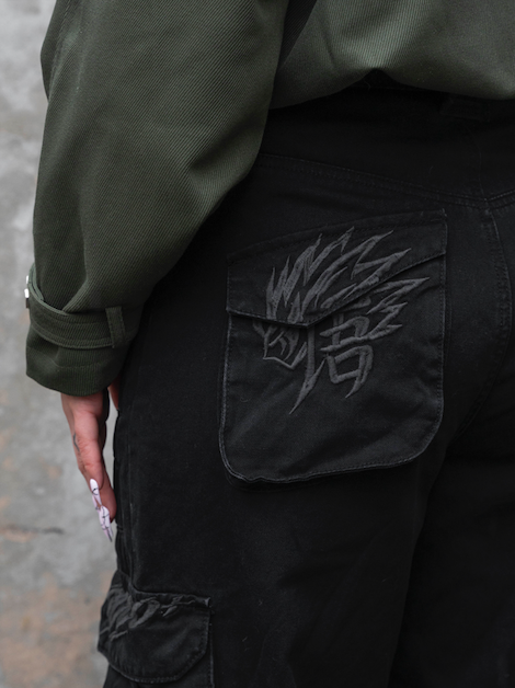"DRAGON" Cargo Pants Black-Coordom