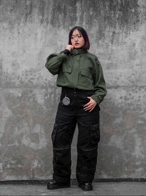 "DRAGON" Cargo Pants Black-Coordom