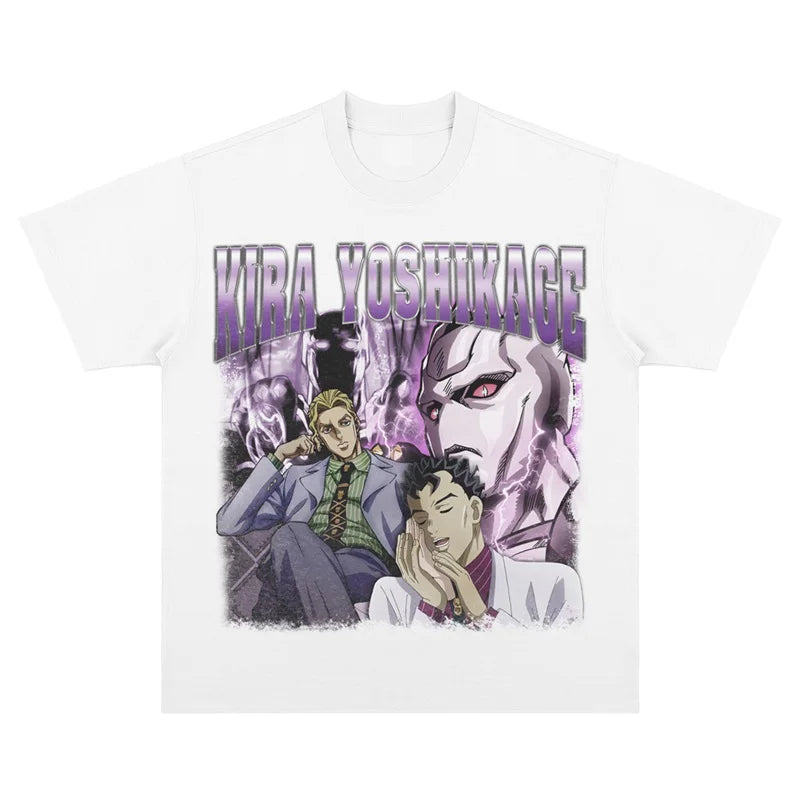 JoJo's Kira Yoshikage Vintage T-Shirt-Coordom
