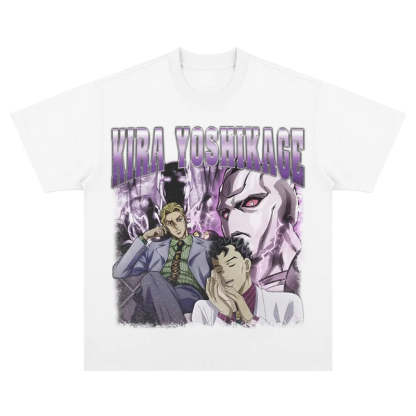 JoJo's Kira Yoshikage Vintage T-Shirt-Coordom