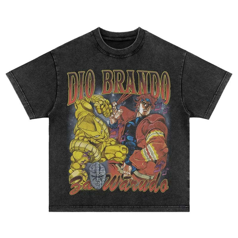JoJo's Dio Brando Vintage T-Shirt-Coordom