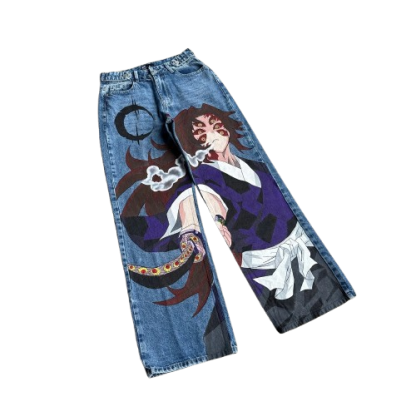 "FLAME" - Kim-Yai - Slayer Corps Anime Jeans-Coordom
