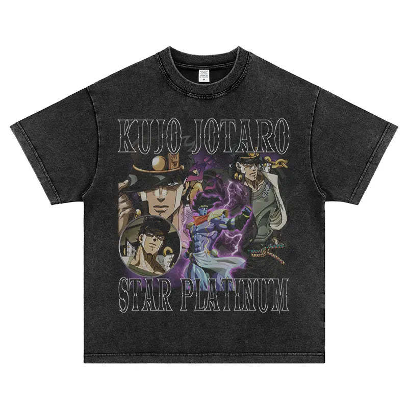 JoJo's Kujo Jotaro Vintage T-Shirt-Coordom