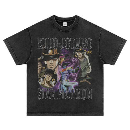 JoJo's Kujo Jotaro Vintage T-Shirt-Coordom