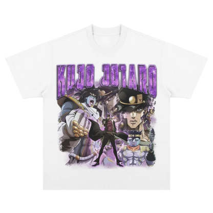 JoJo's Kujo Jotaro Vintage T-Shirt-Coordom