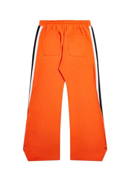 Striped Snap Pant - Neon Orange-Coordom