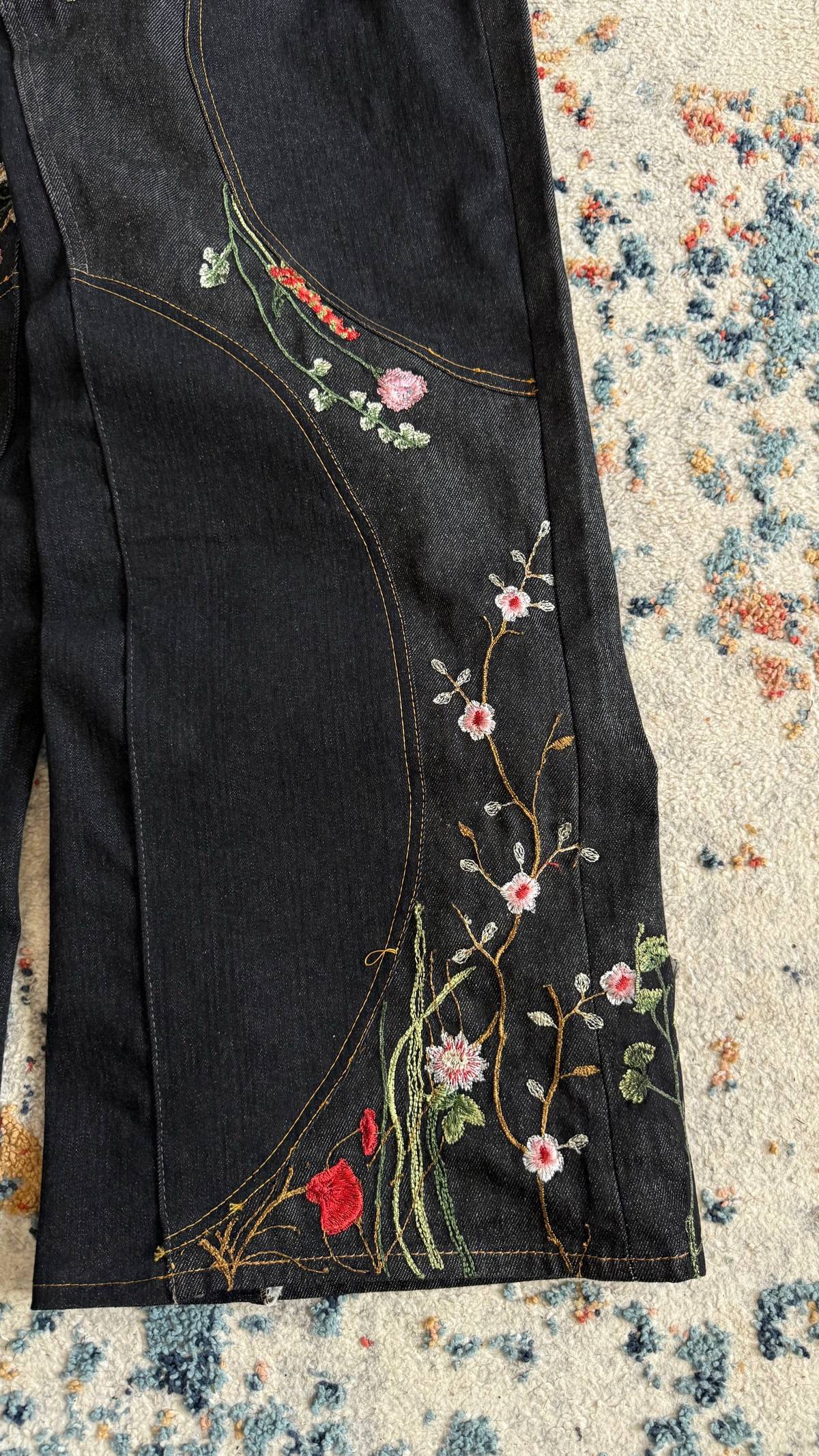 "FLORAL" BAGGY DENIM-Coordom