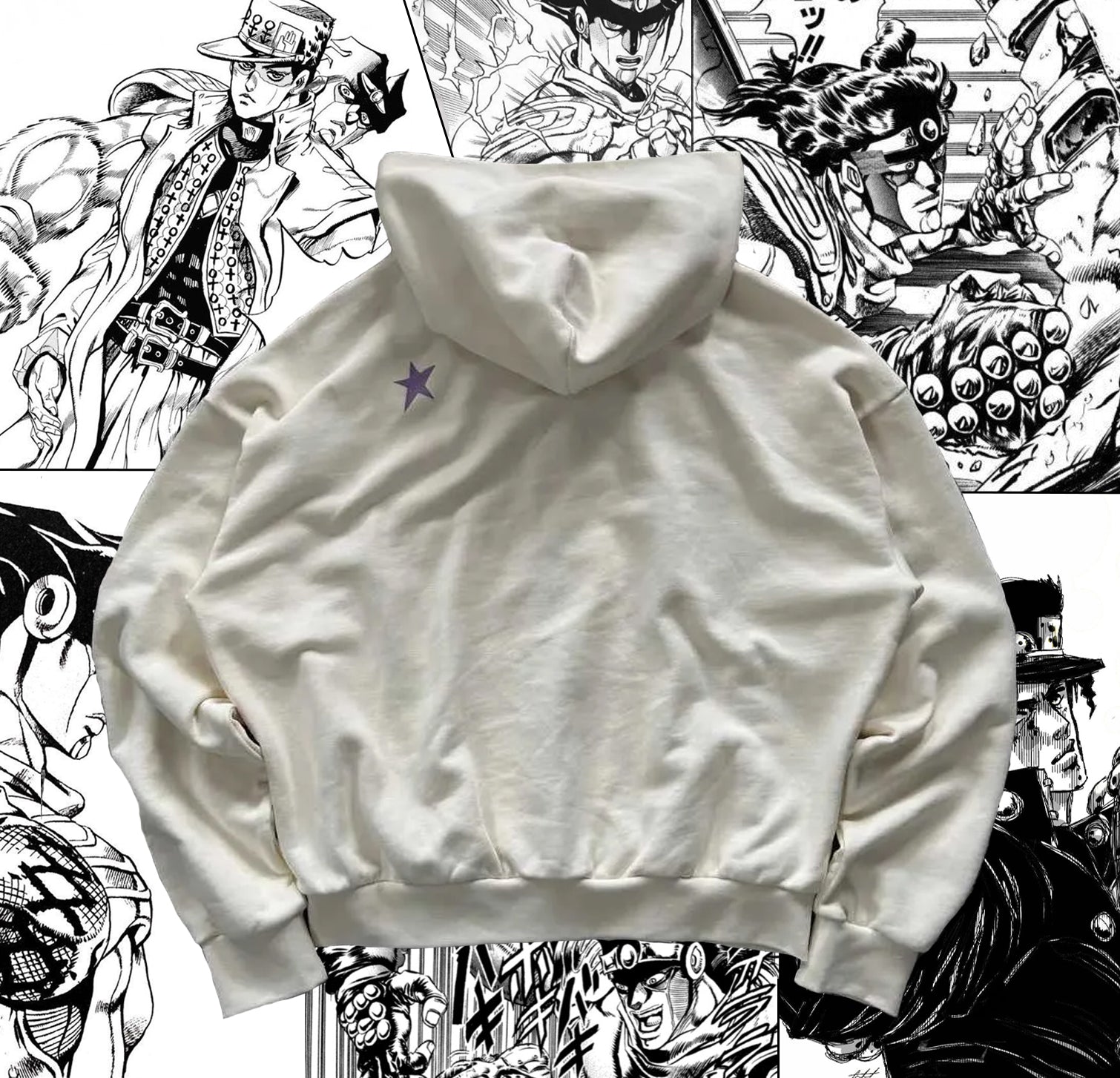 JOJO Star Platinum Zip Up Hoodie-Coordom