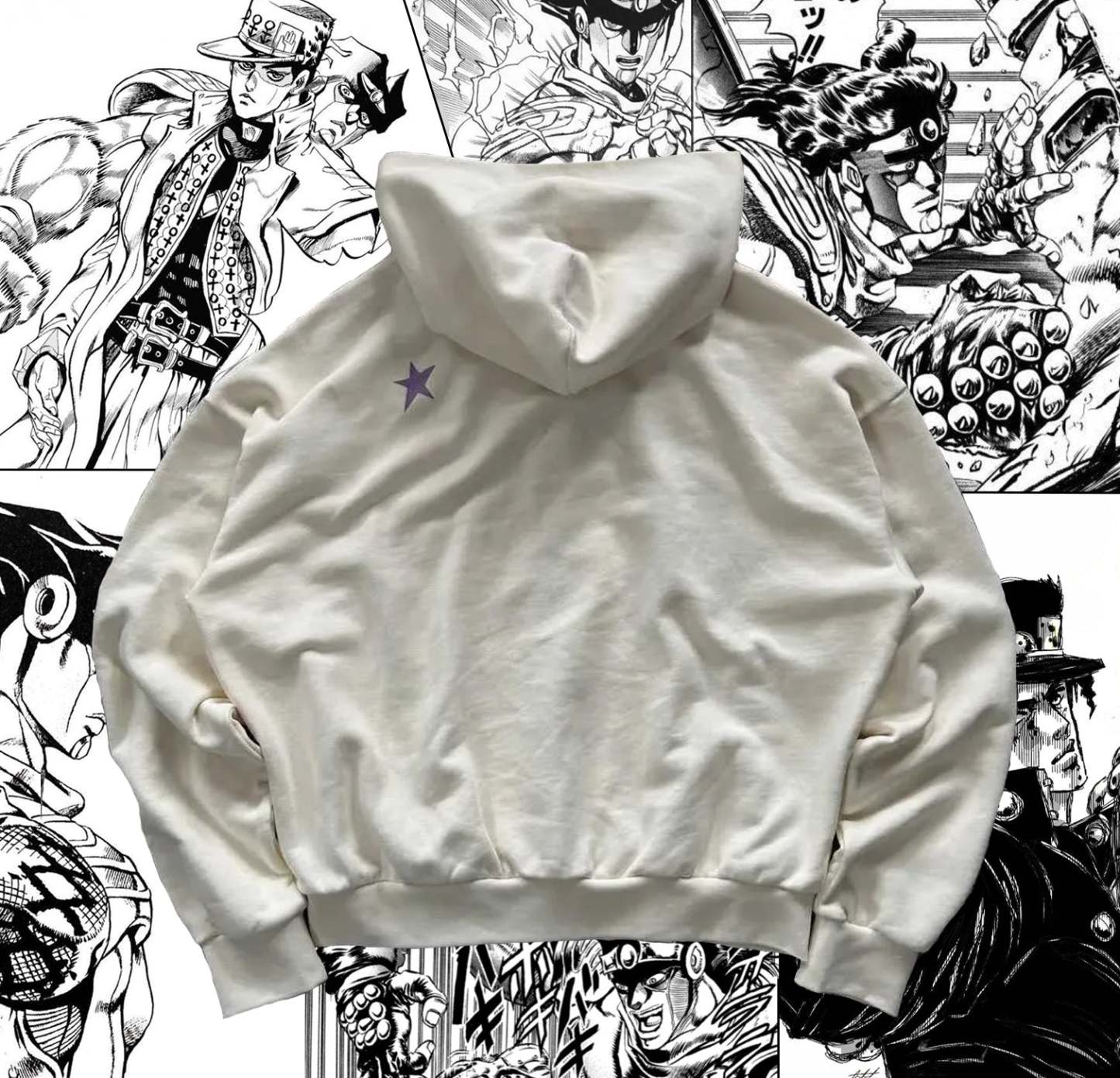 JOJO Star Platinum Zip Up Hoodie-Coordom