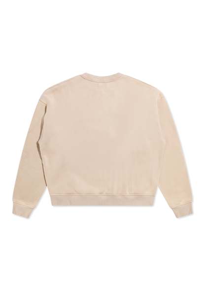 Jumbo Crewneck Sweatshirt - Taupe|Streetwear Oversized Vintage Casual Wear-Coordom