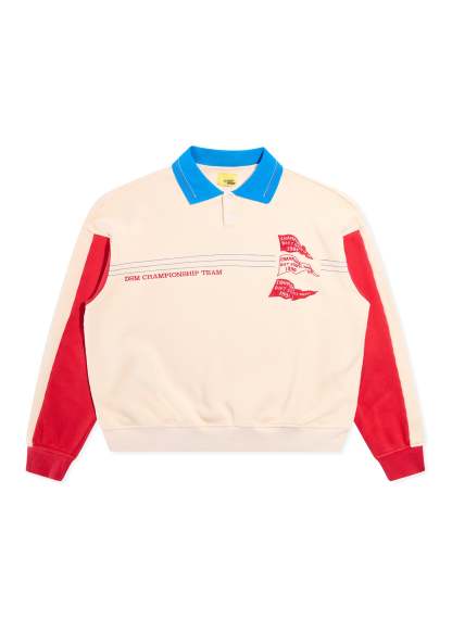 Champion Sport Pullover - Antique White/Red|Streetwear Oversized Vintage Casual Wear-Coordom