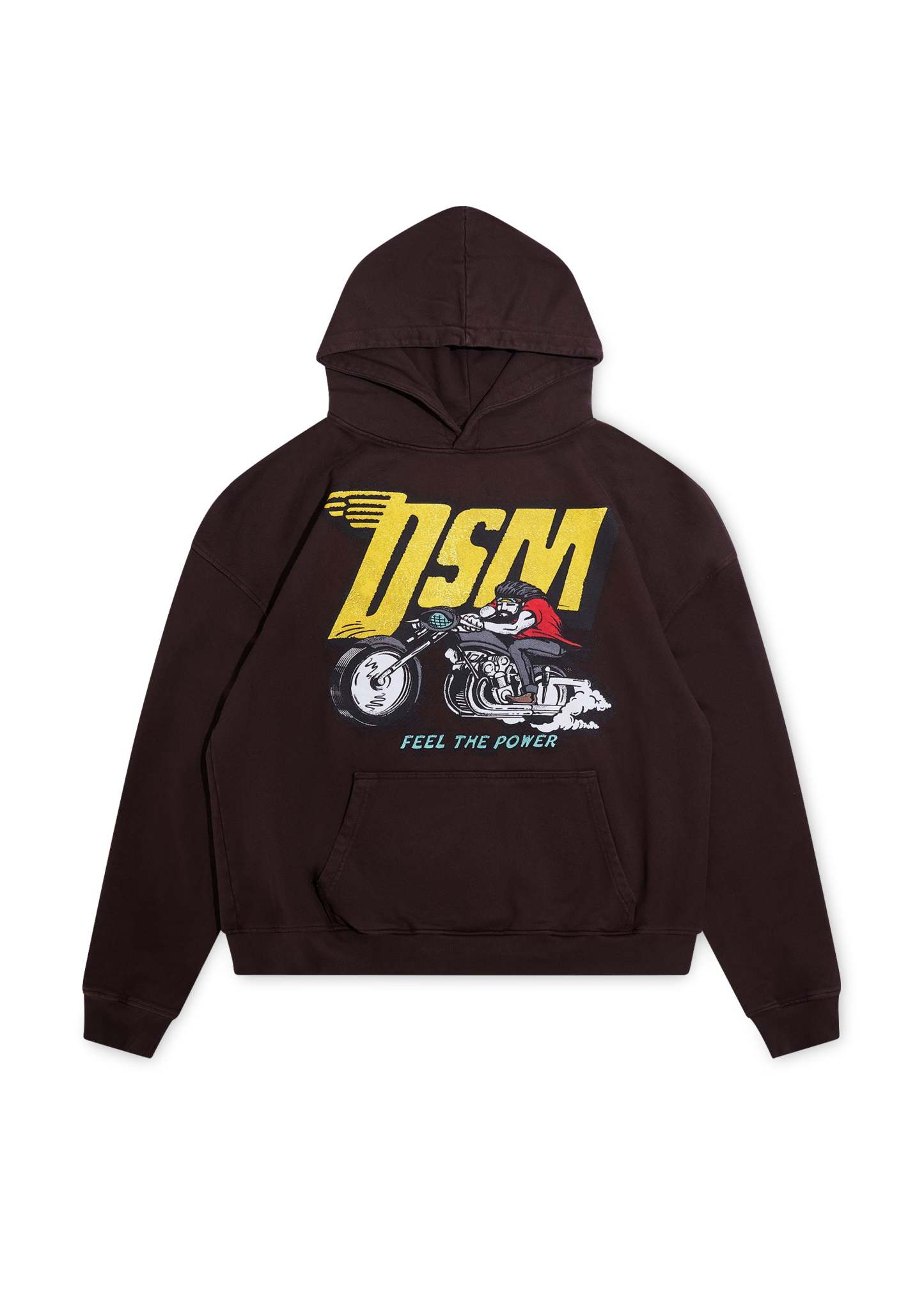 Biker Hoodie - Brown|Streetwear Oversized Vintage Casual Wear-Coordom