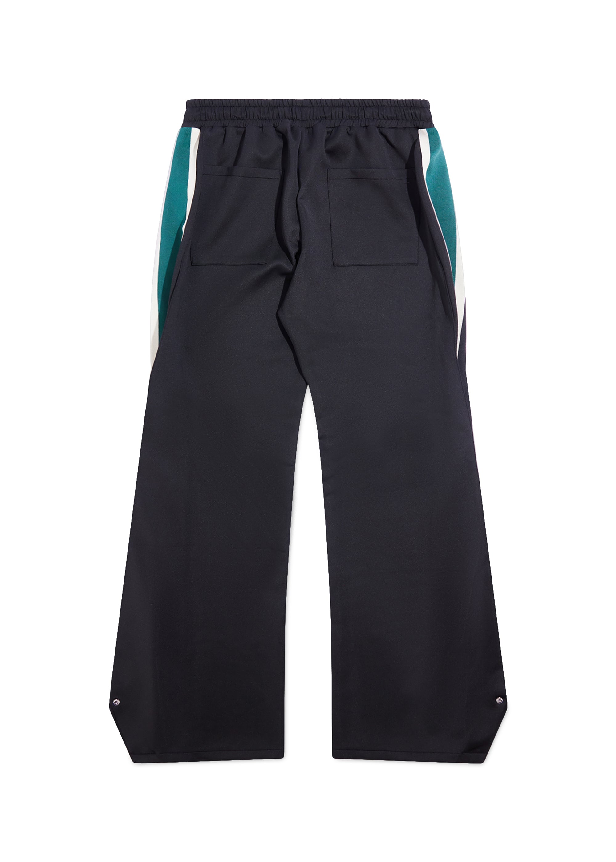 Striped Snap Pant - Black-Coordom
