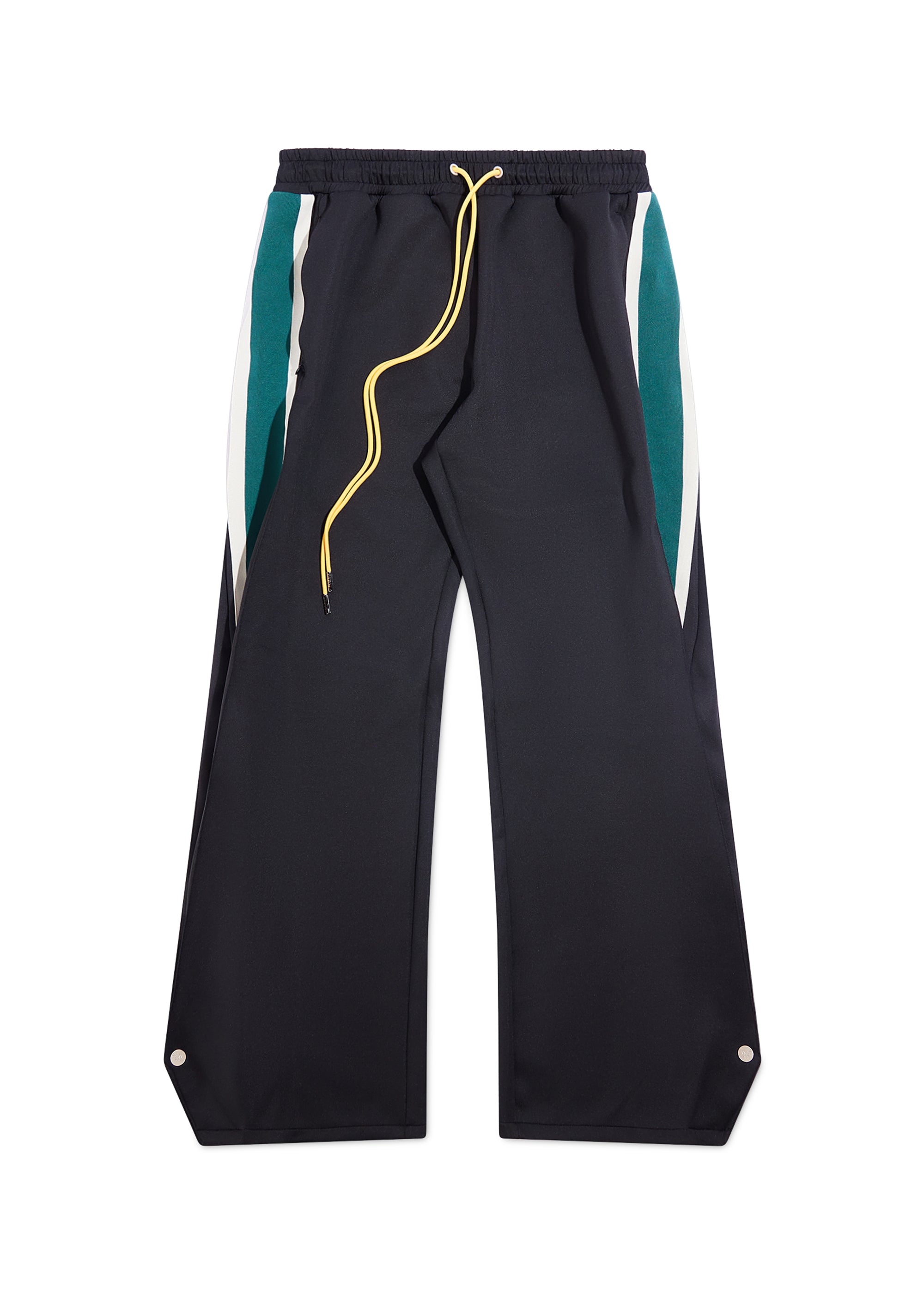Striped Snap Pant - Black-Coordom