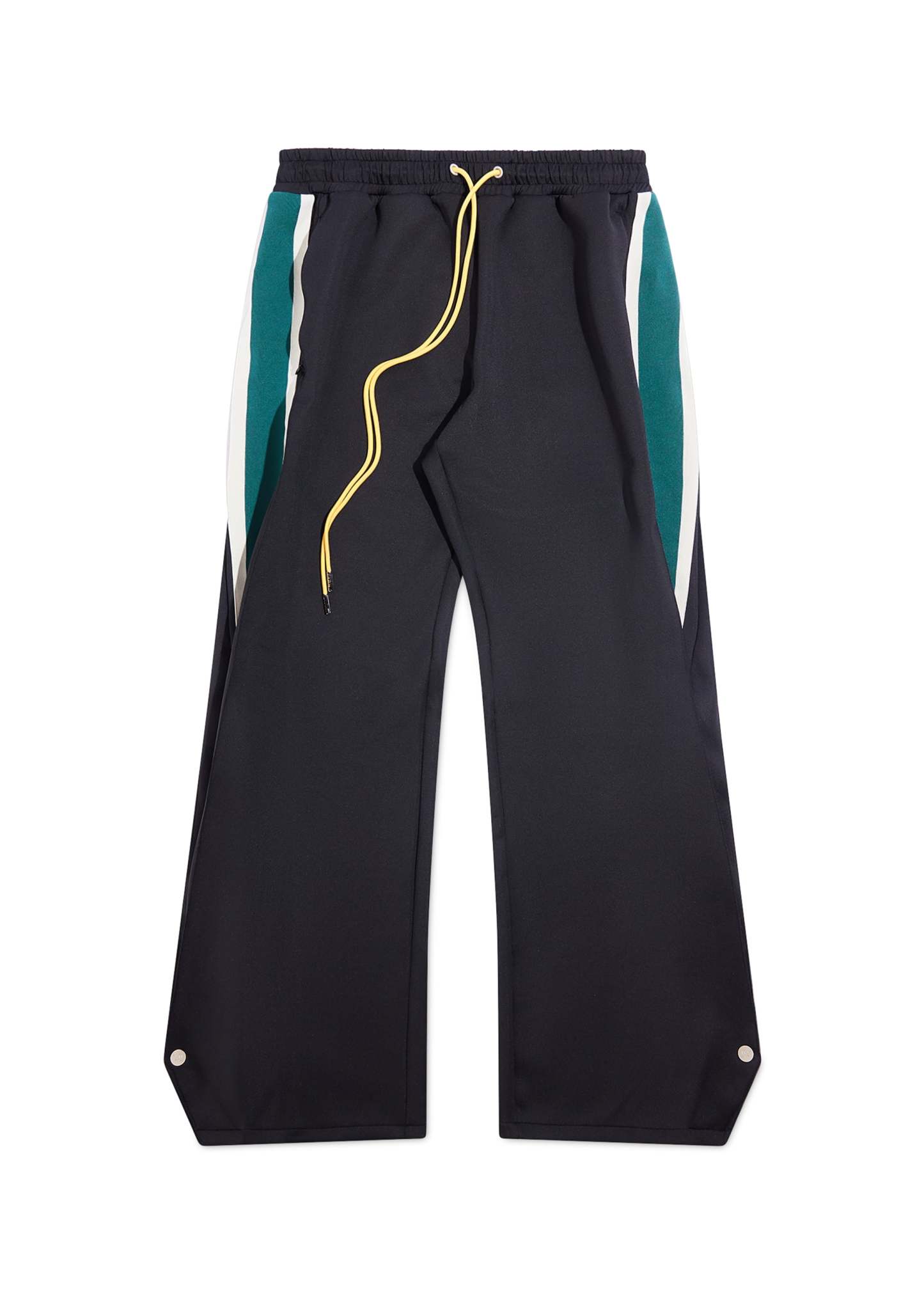 Striped Snap Pant - Black-Coordom