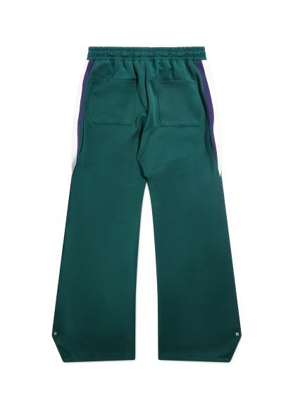 Striped Snap Pant - Hunter Green-Coordom