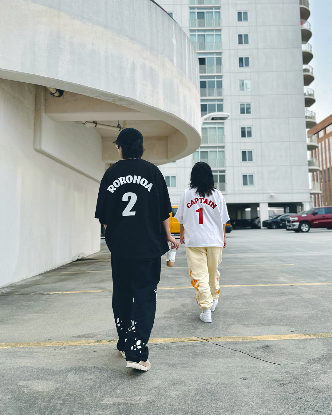Zoro 4-Panel Black Oversized Tee-Coordom