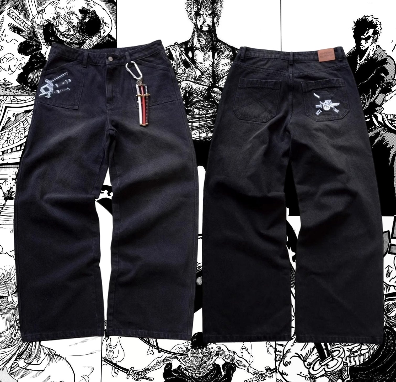 One Piece - Zoro Jeans + Gift Sword-Coordom