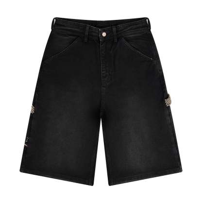 "lotus" Jorts black fishnet-Coordom