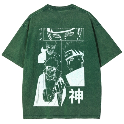 Naruto Unisex Fit Washed T-Shirt 2509012213-Coordom
