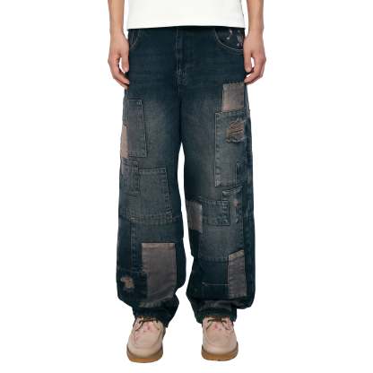 "blossom v2" patchwork Denim dark indigo-Coordom