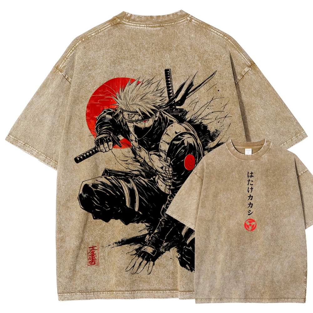 Naruto Unisex Fit Washed T-Shirt 2511024505-Coordom