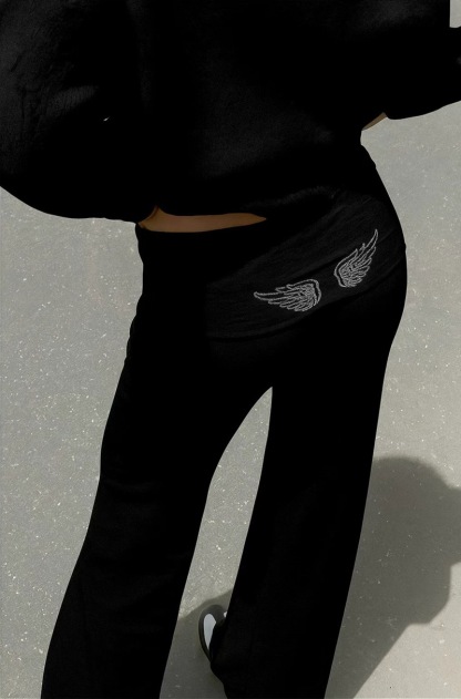 Hoodie with angel wings and glitter-Coordom