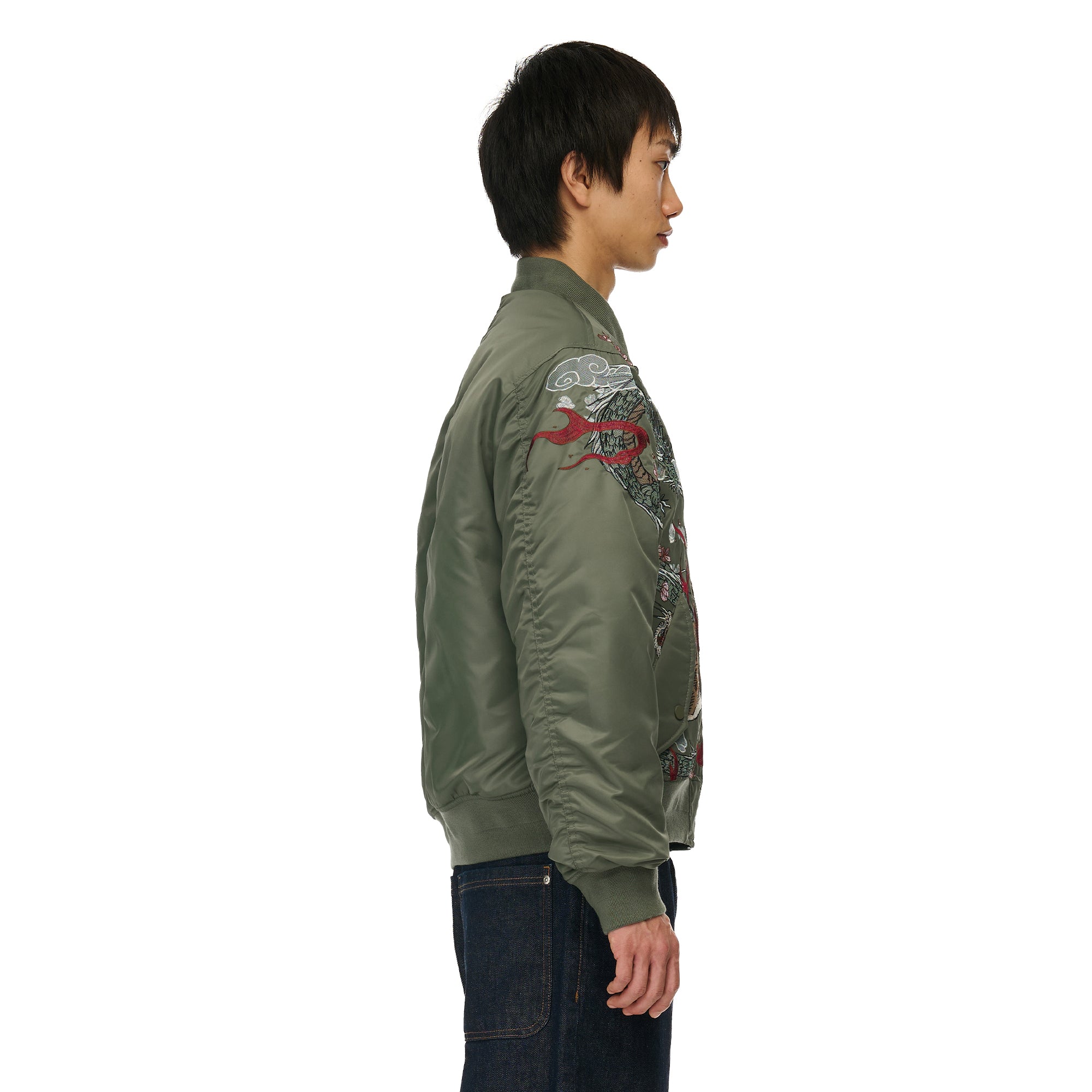 "yakuza v2" bomber Jacket dark green-Coordom