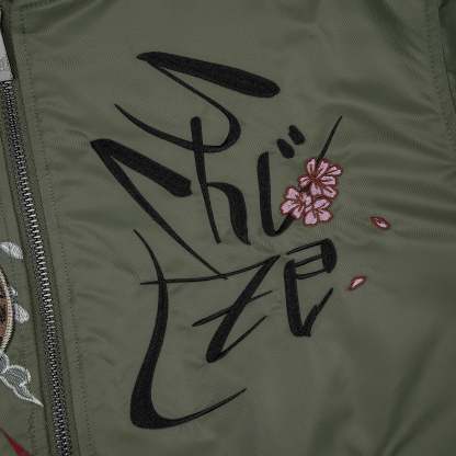 "yakuza v2" bomber Jacket dark green-Coordom