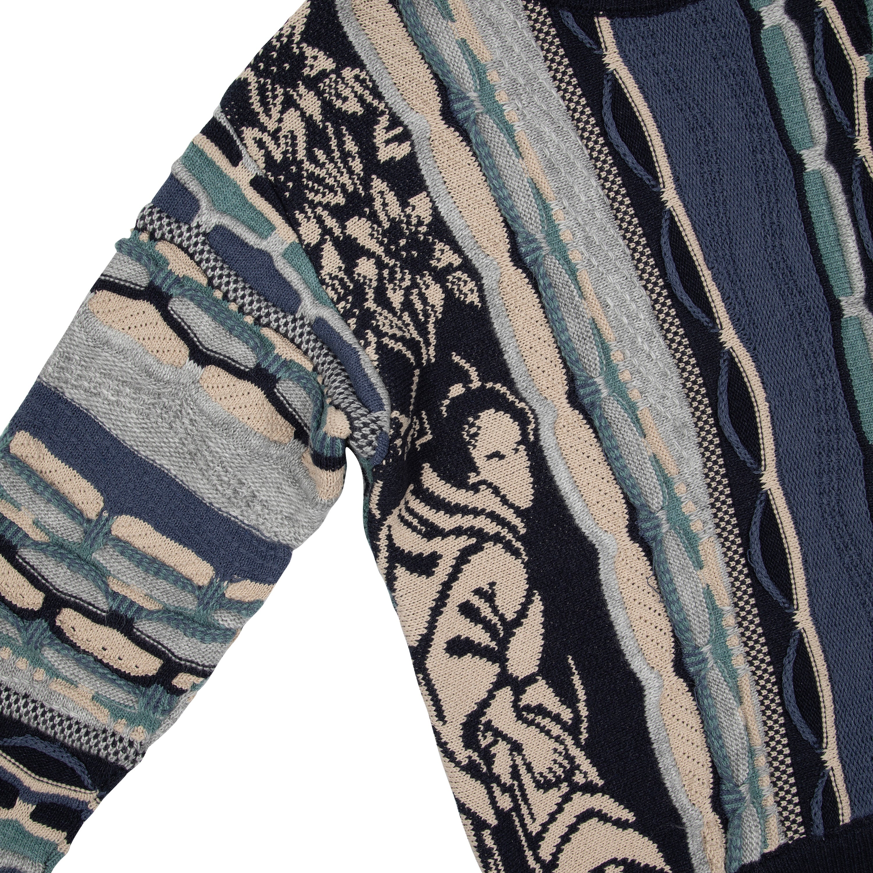 "yakuza v2" Knit dark blue-Coordom