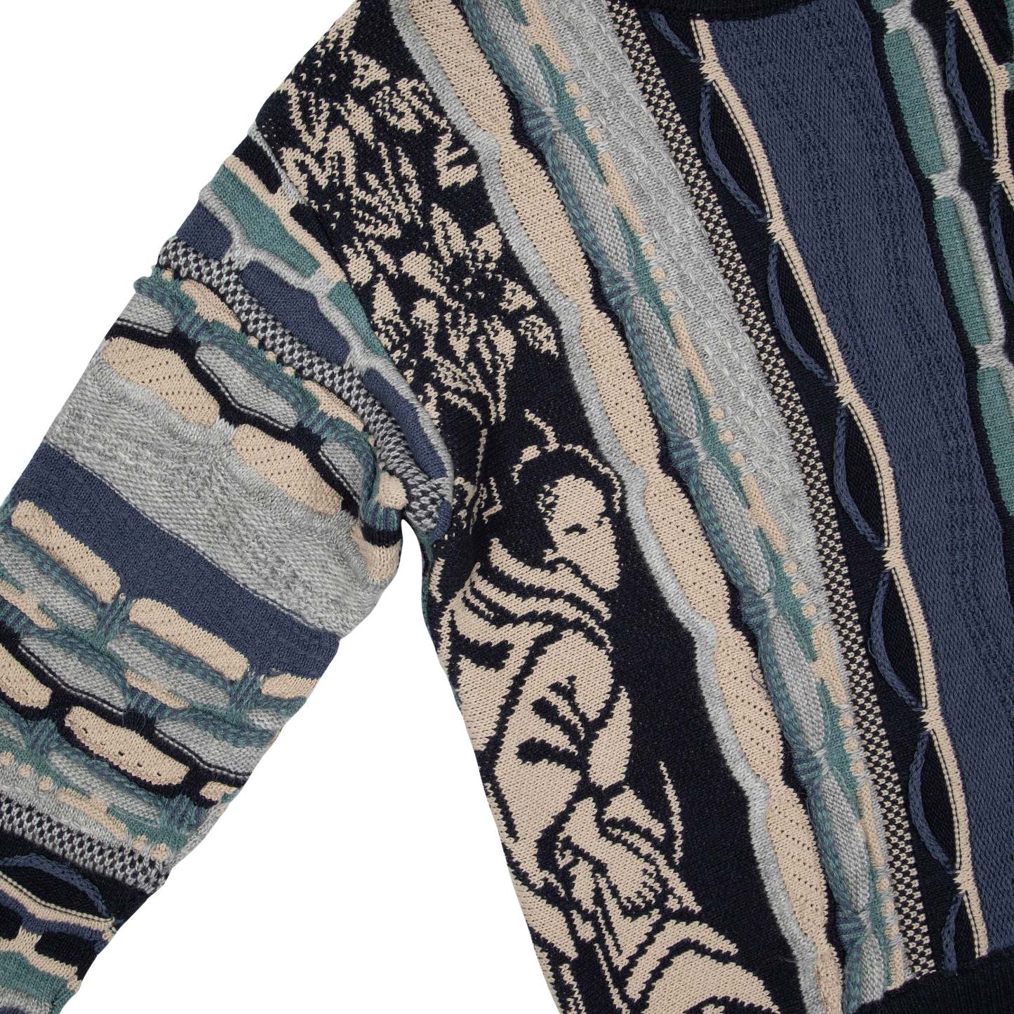 "yakuza v2" Knit dark blue-Coordom
