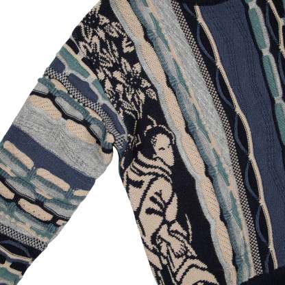 "yakuza v2" Knit dark blue-Coordom