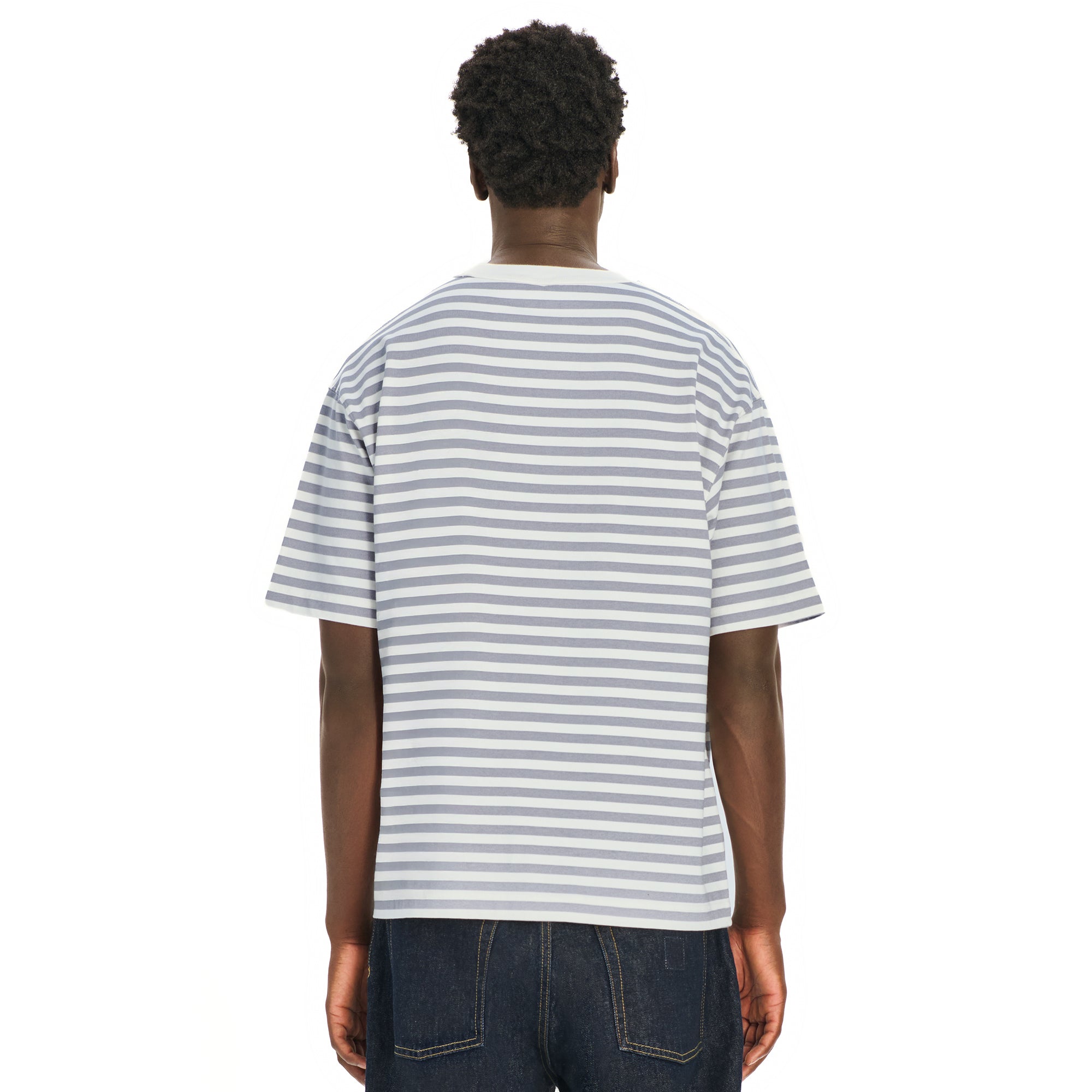 "koi" T Shirt grey striped-Coordom