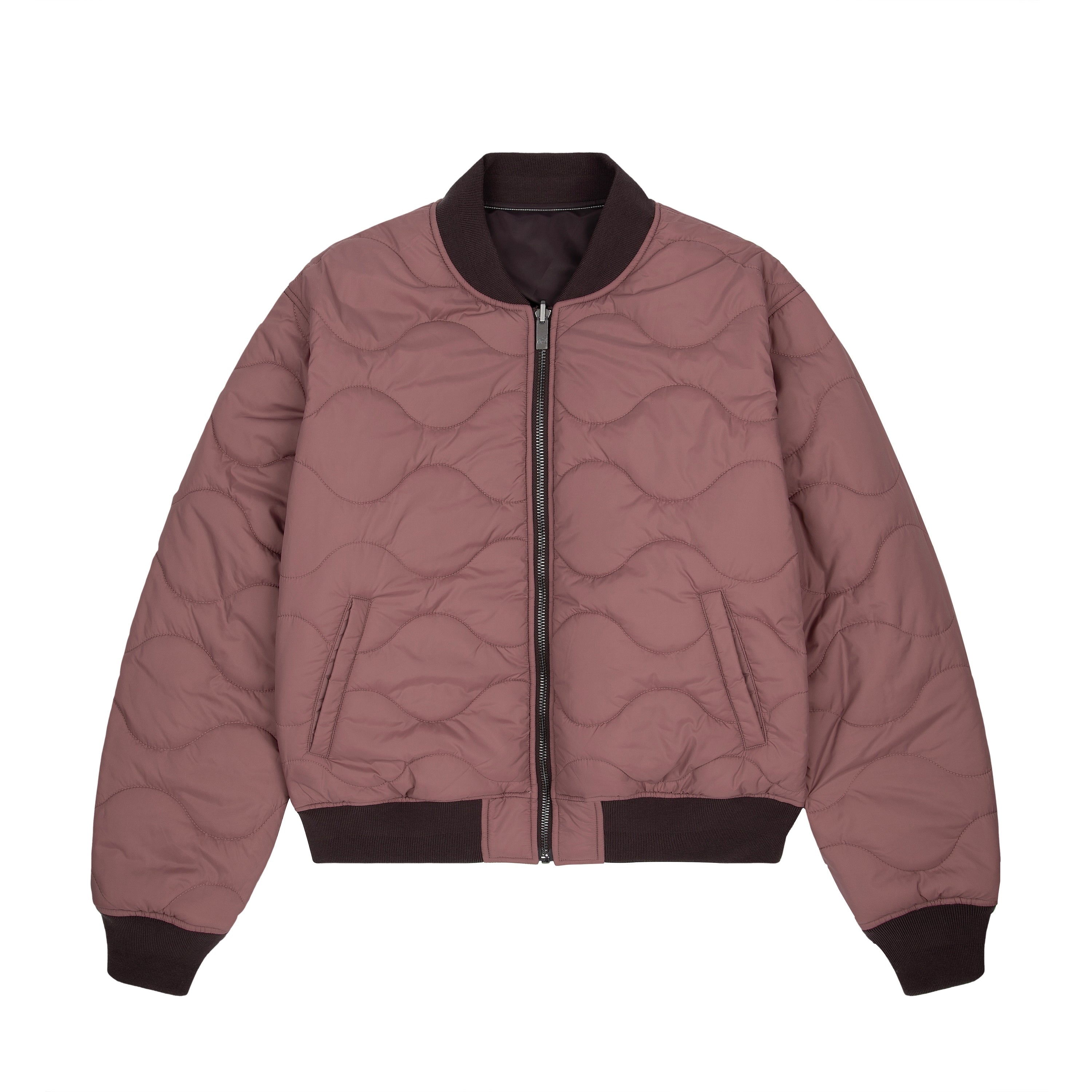 "yakuza v2" bomber Jacket deep plum-Coordom