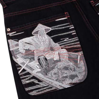 "lotus" Jorts black-Coordom