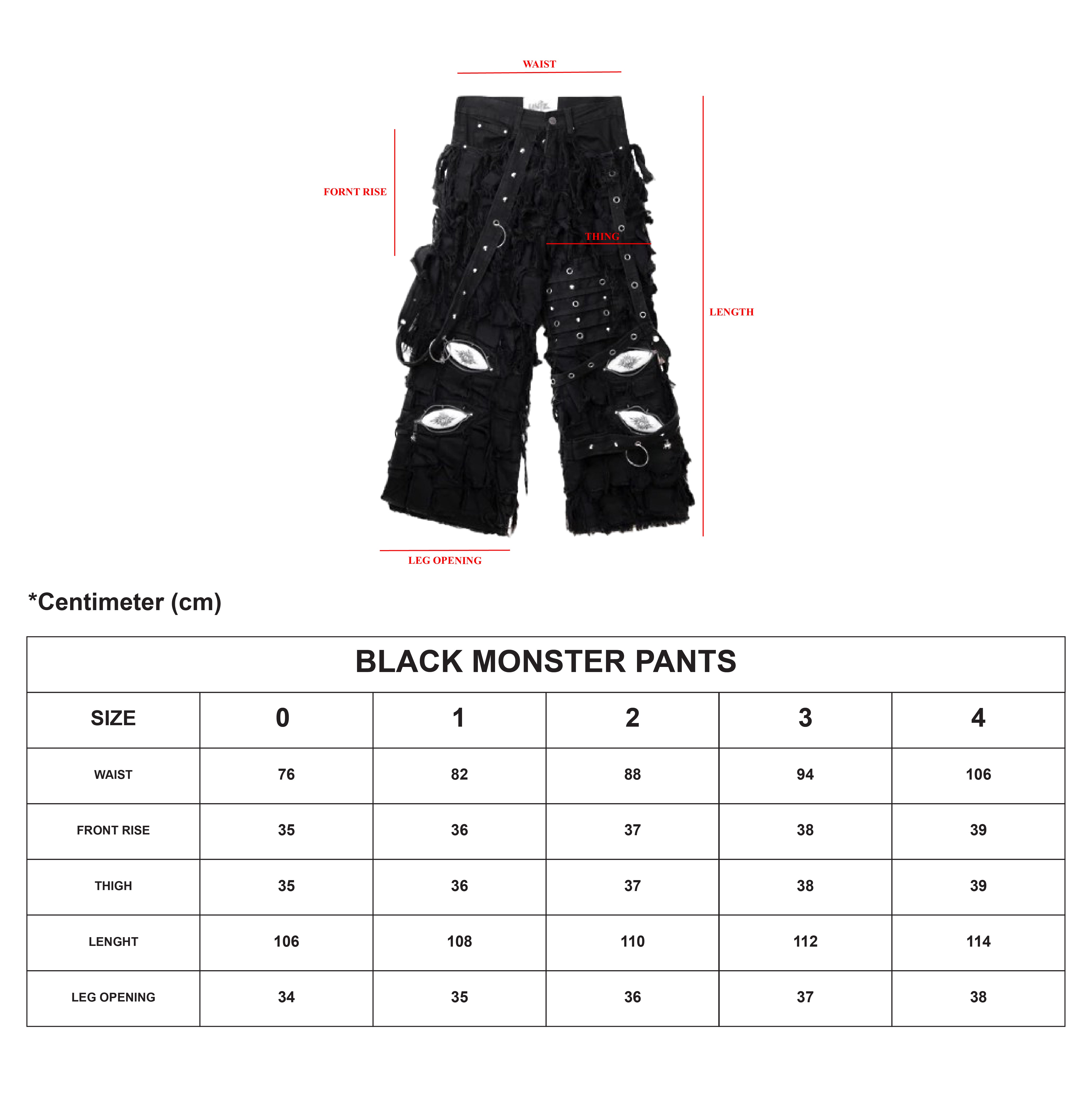 Black Monster Pants-Coordom
