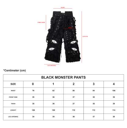 Black Monster Pants-Coordom