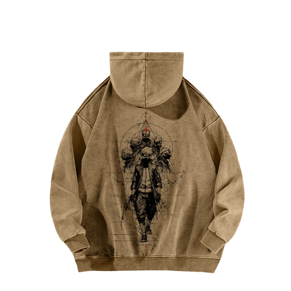 Naruto Casual Washed Hoodie 2509012972-Coordom