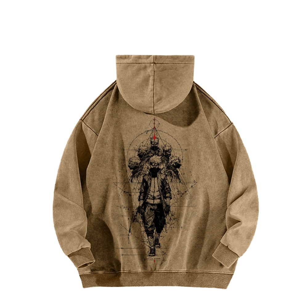 Naruto Casual Washed Hoodie 2509012972-Coordom