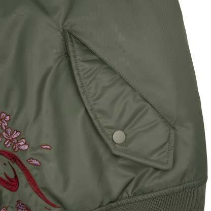 "yakuza v2" bomber Jacket dark green-Coordom