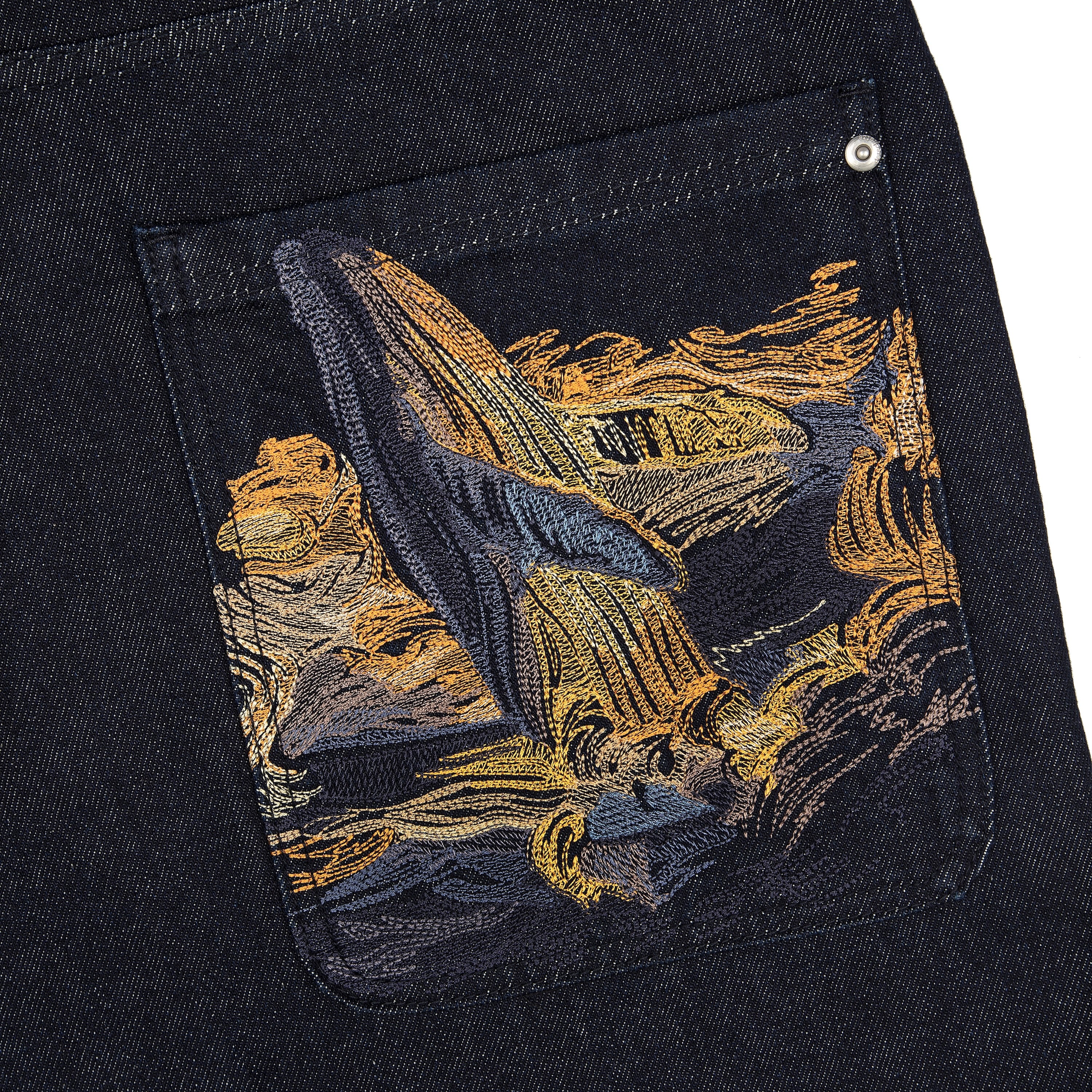 "whales v2" Jorts dark indigo-Coordom