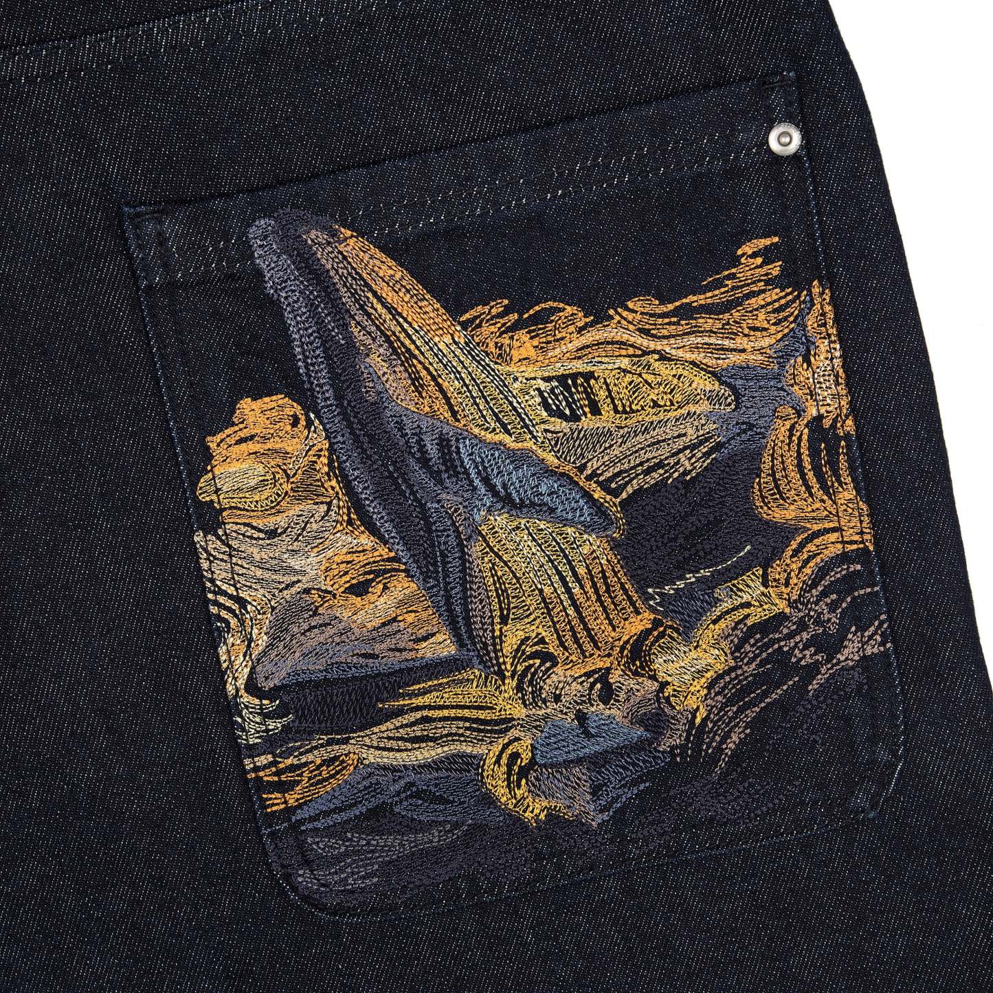 "whales v2" Jorts dark indigo-Coordom