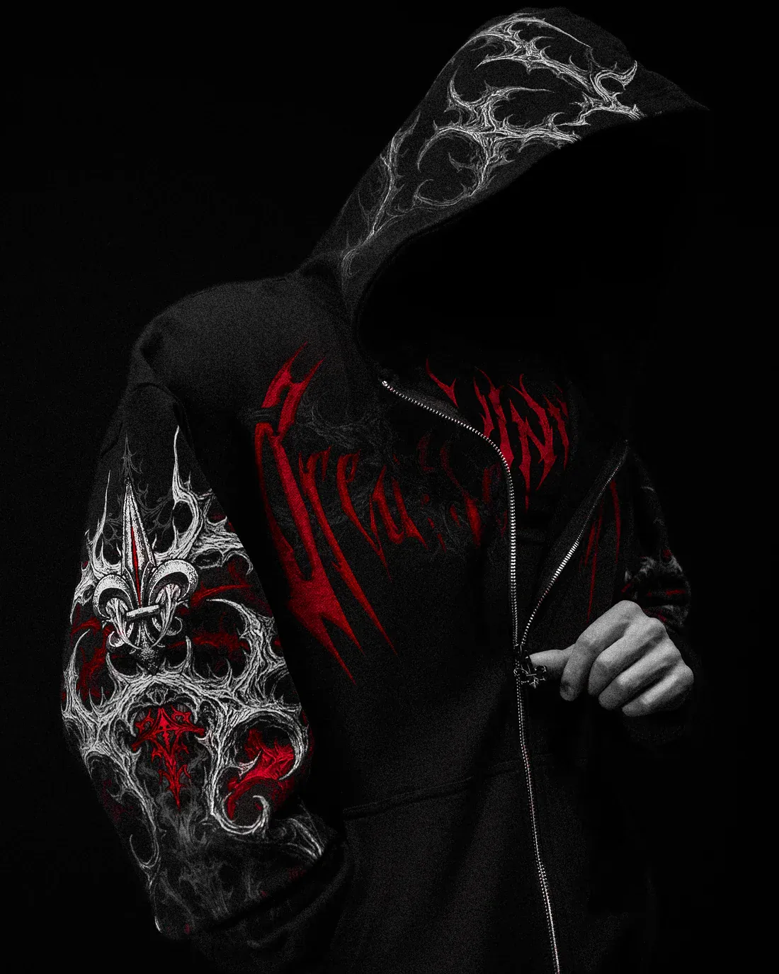 Heavenly Knight Oversized Zipup Hoodie-Coordom
