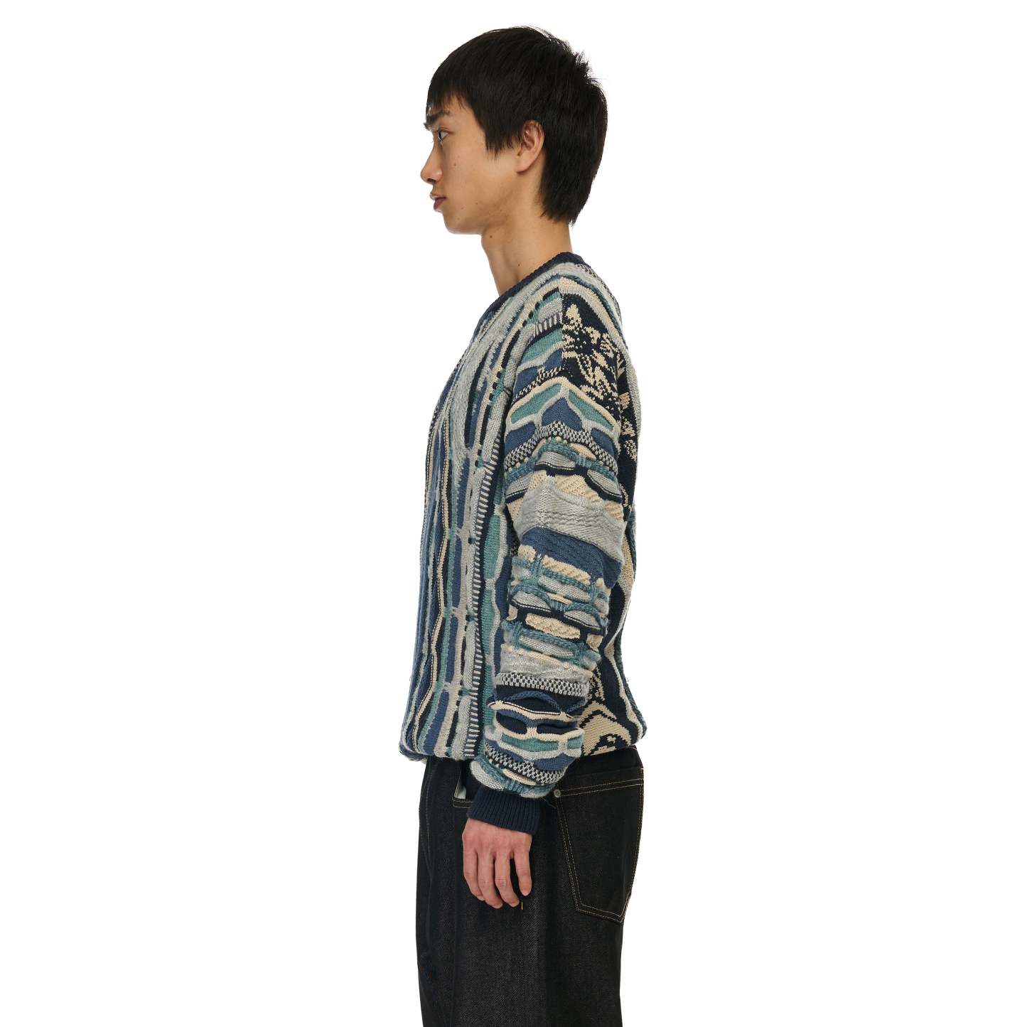 "yakuza v2" Knit dark blue-Coordom
