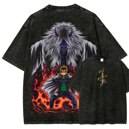 Naruto Unisex Fit Washed T-Shirt 2507030107-Coordom