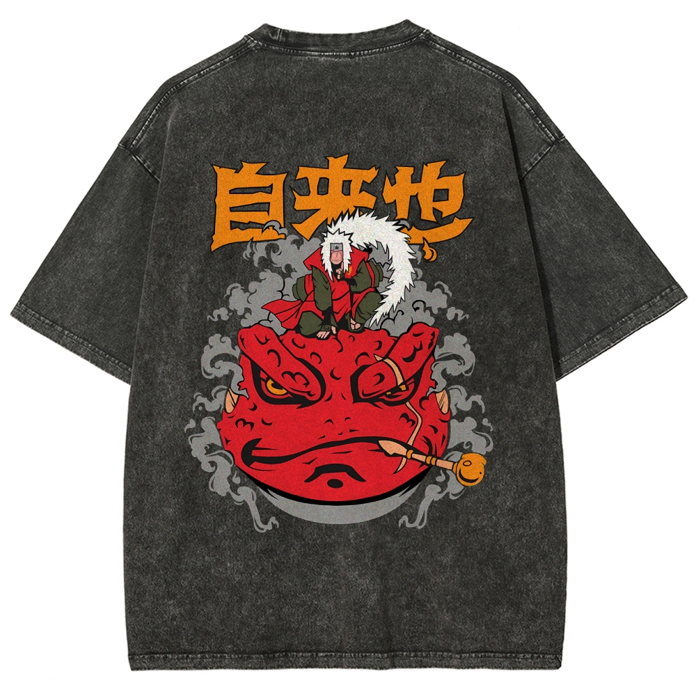 JIRAIYA Washed T-Shirt-Coordom