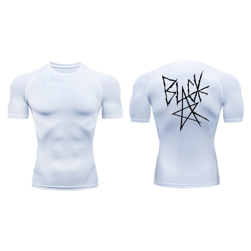 Black Star Compression T-Shirt-Coordom